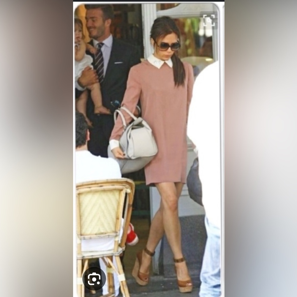 Victoria Beckham Clever Bunny 🐰 Easter  Collar Shift Dress - Picture 4 of 4